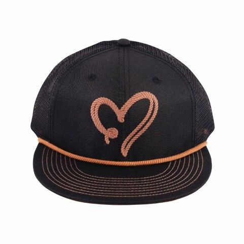 Catchfly Women's Rope Heart Flat Bill Cap