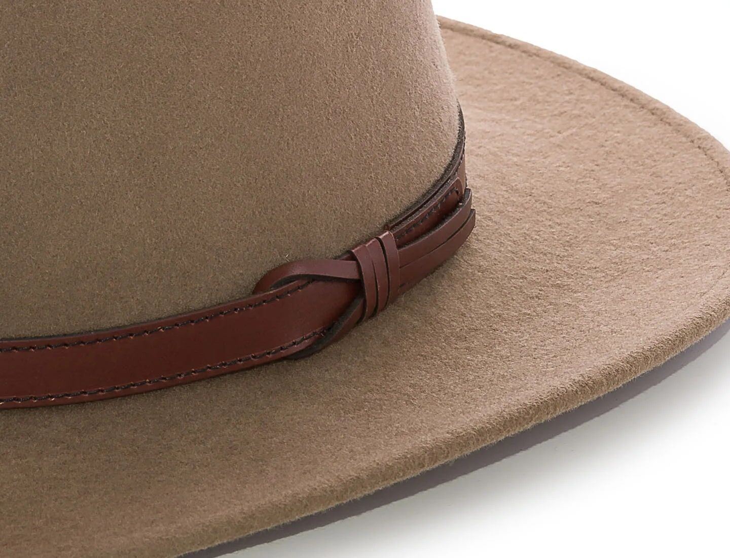 Master Hatters of Texas Men's New Livorno Wool Hat in Khaki