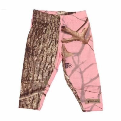 King's Camo Girl's Leggings in Woodland Pink