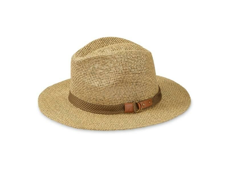 Hot Shot Gear Woven Fedora Hat in Tan