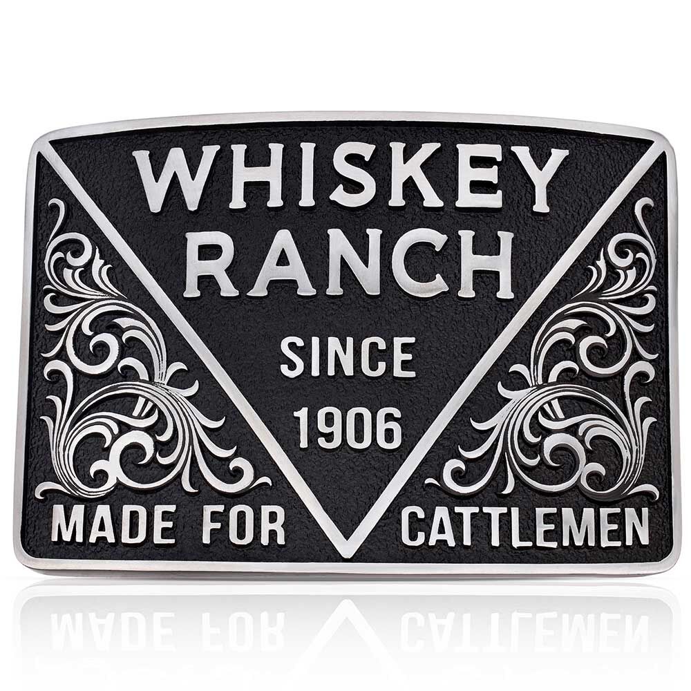 Montana Silversmiths Men's 1906 Cattlemen Whiskey Ranch Buckle
