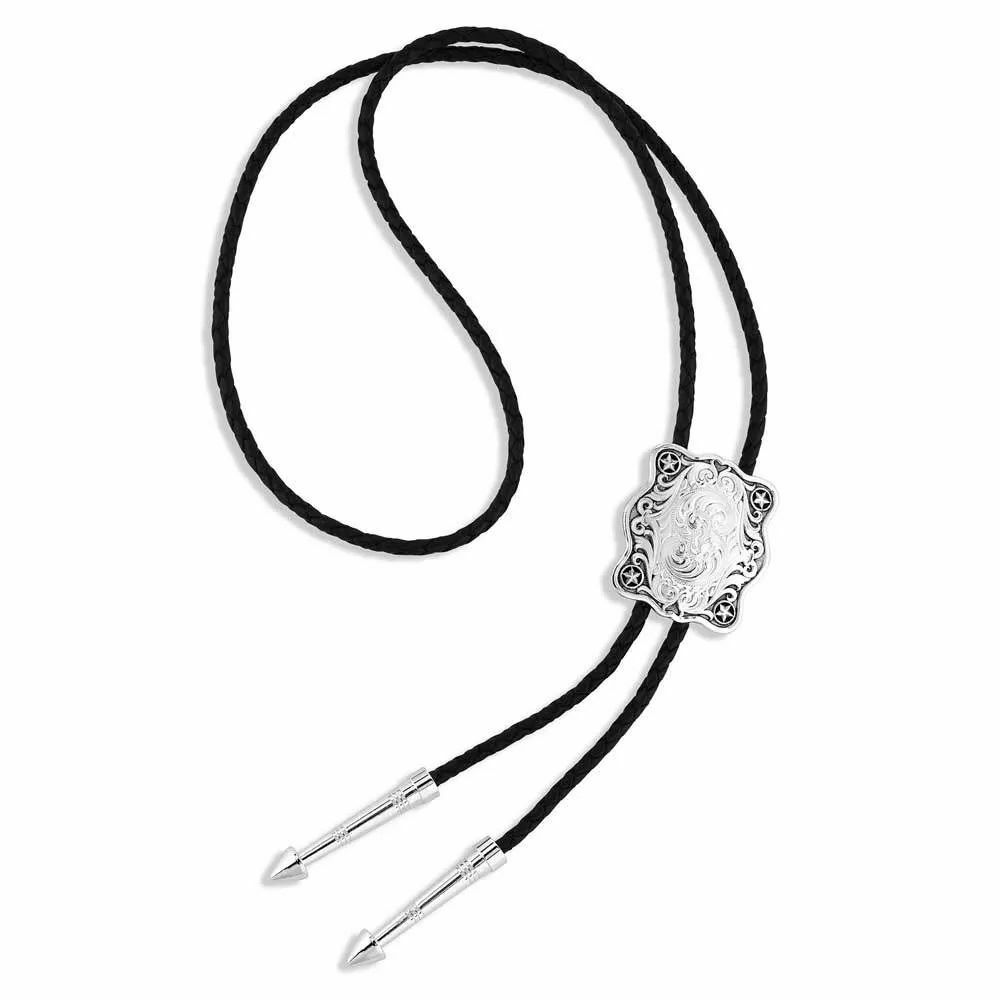 Montana Silversmiths Scalloped Square Bolo Tie
