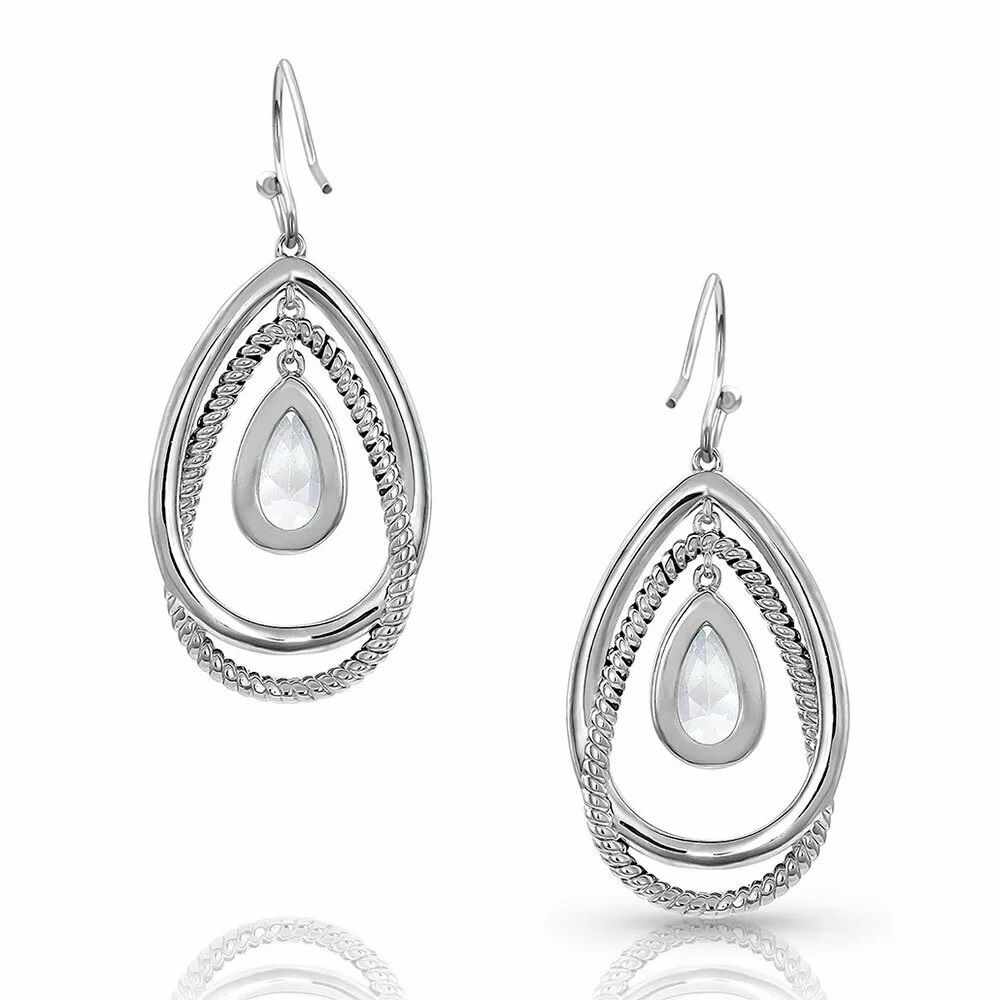 Montana Silversmiths Opal Ribbons Teardrop Earrings