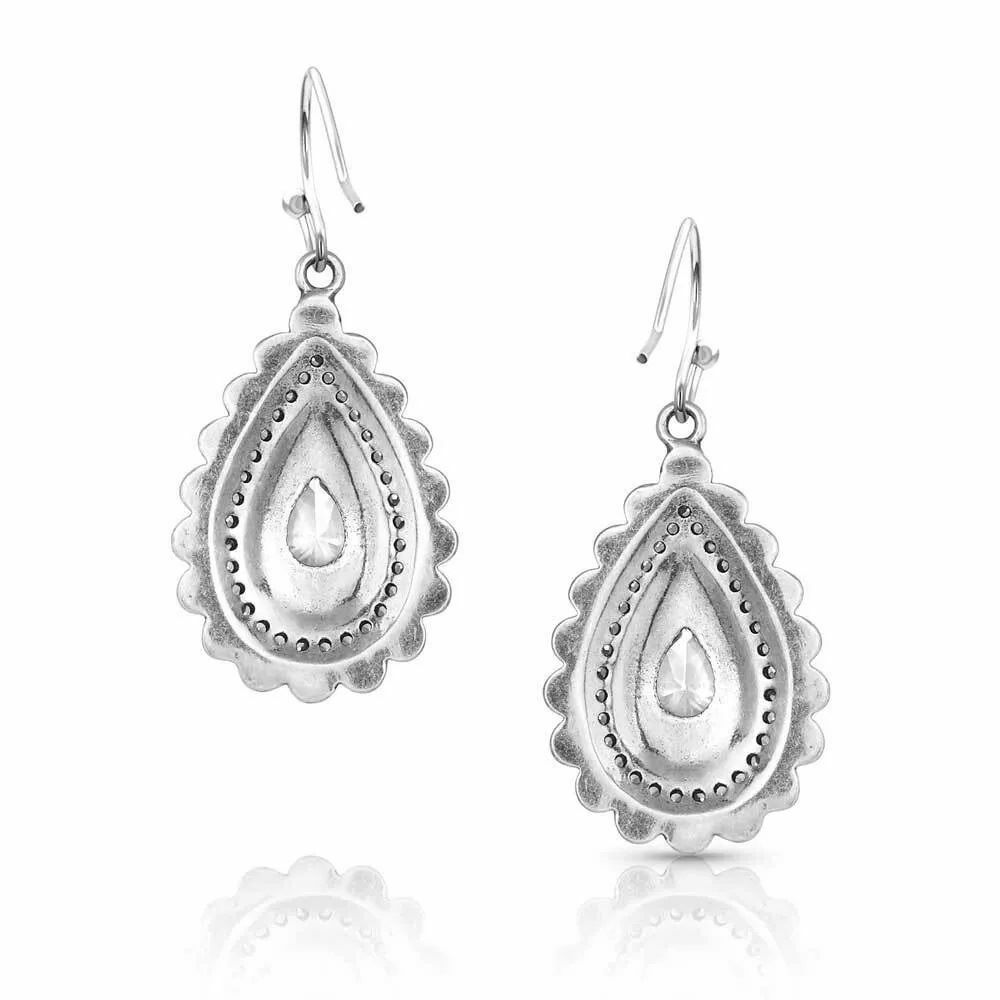 Montana Silversmiths Purely & Primal Teardrop Silver Earrings
