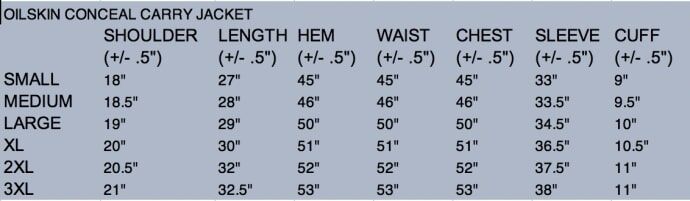 Wyoming Traders Men's Oilskin Conceal Carry Jacket