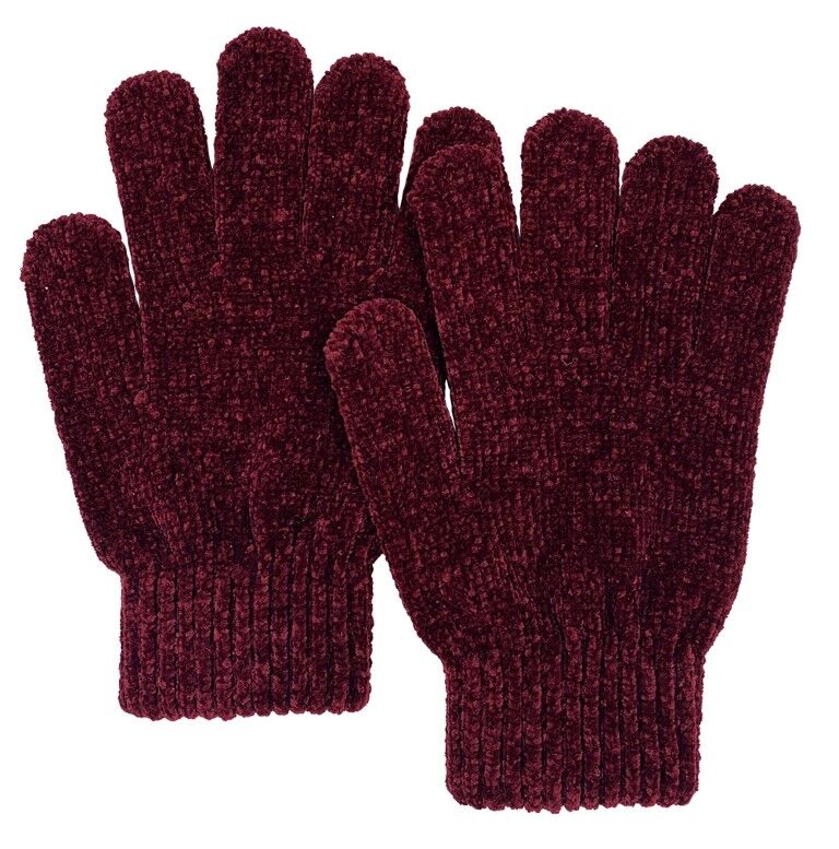 Broner Women's Tranquility Soft Chenille Knit Glove in Cabernet