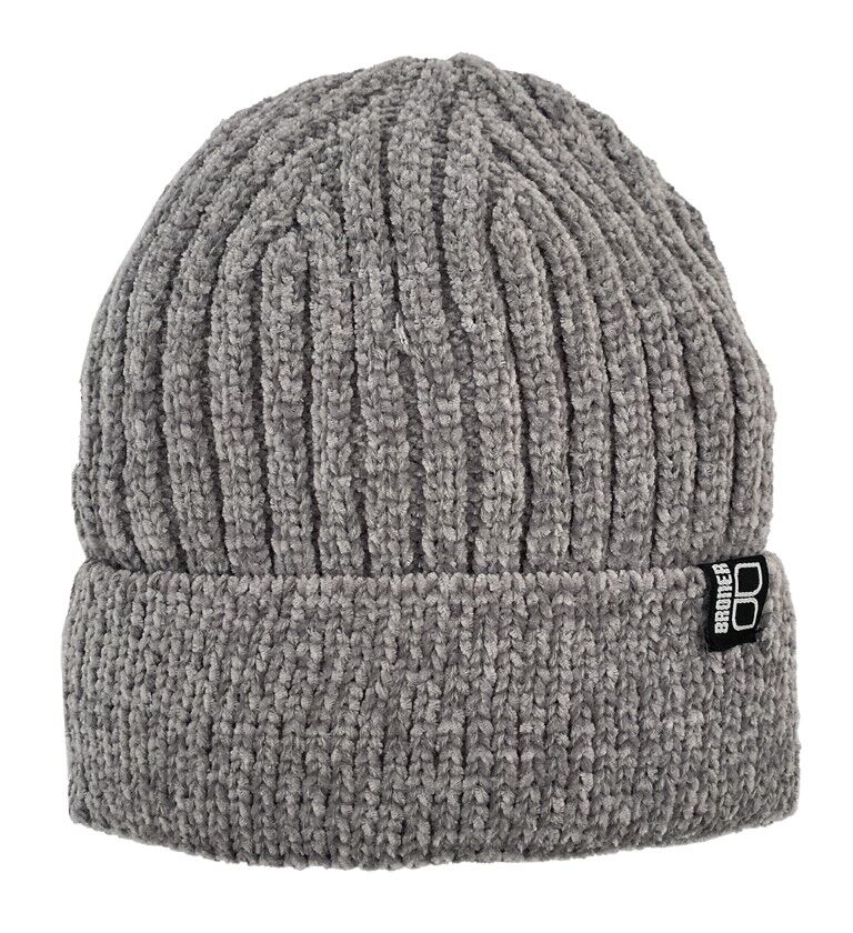 Broner Women's Tranquility Soft Chenille Knit Cuff Cap in Grey