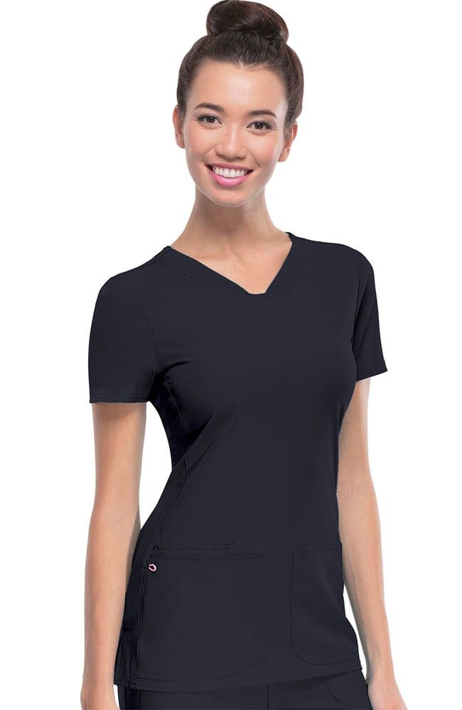 Heartsoul Women's Pitter-Pat V-Neck Solid Scrub Top