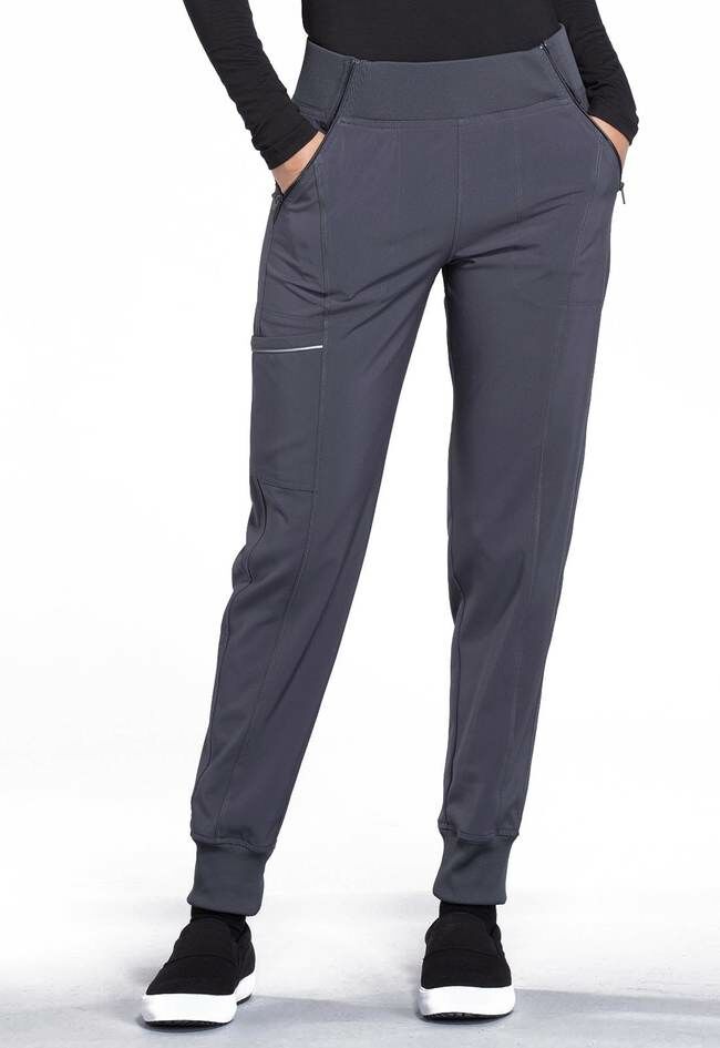Cherokee Women's Mid Rise Jogger Pant in Pewter