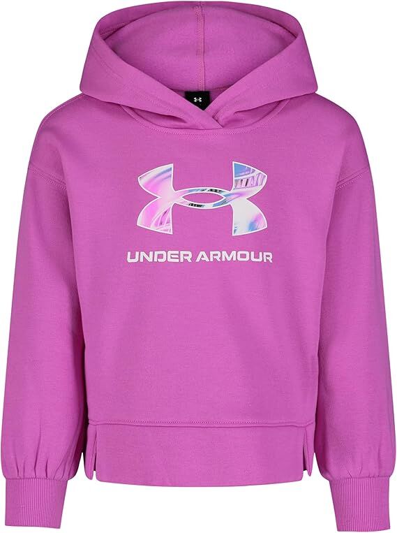 Under Armour Girl's Hoodie in Vivid Magenta