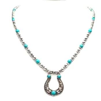 Wyo-Horse Women's Statement Horseshoe Necklace & Earring Set
