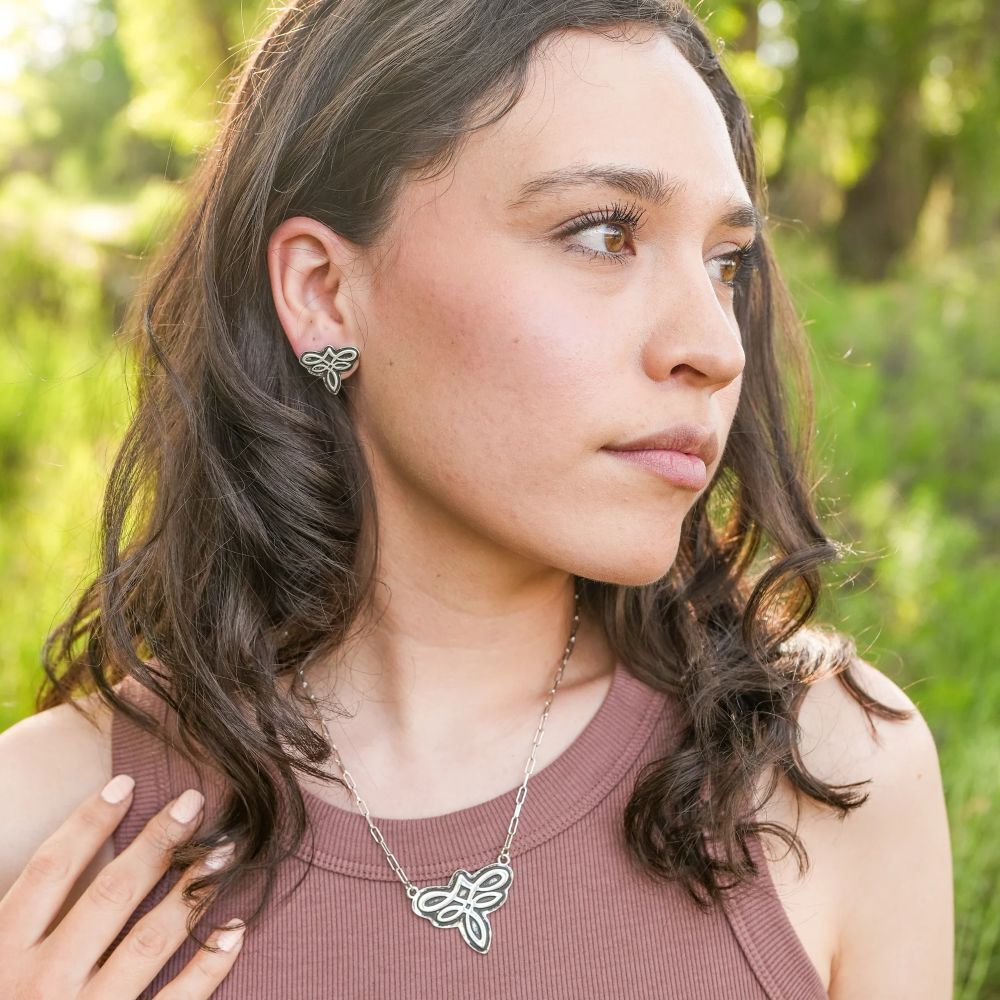 Wyo-Horse Women's Dyecut Bootstitch Necklace