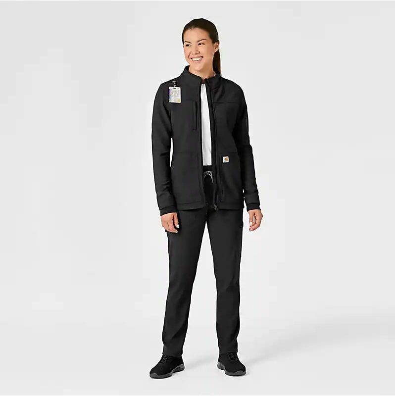 Carhartt Women's Rugged Flex Peak Bonded Fleece Scrub Jacket