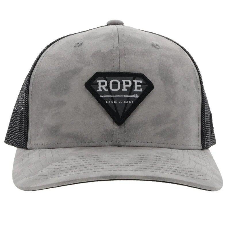 Hooey Women's Rope Like A Girl Hat in Grey/Black