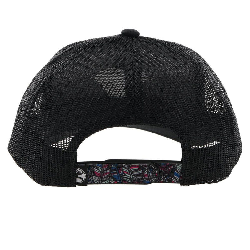 Hooey Women's Rope Like A Girl Feather Pattern Hat in Purple/Black