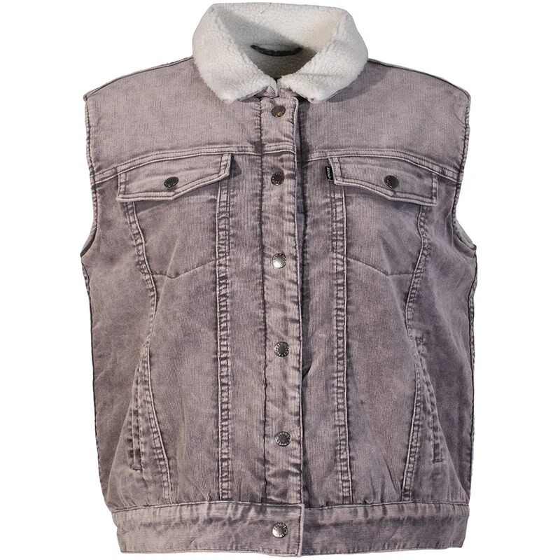 Hooey Women's Corduroy Sherpa Vest in Light Purple