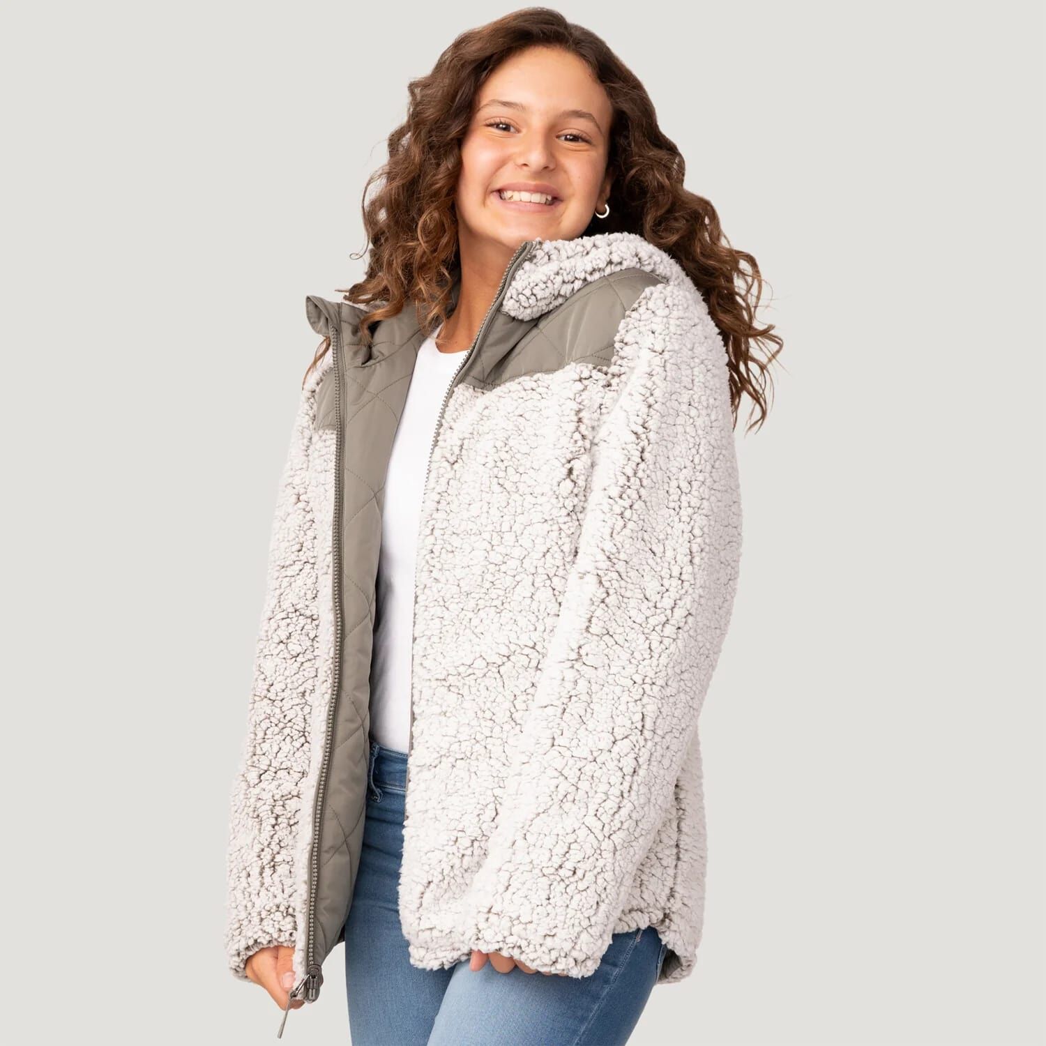 Free Country Girl's Stratus Lite Reversible Jacket in Cameo Pink