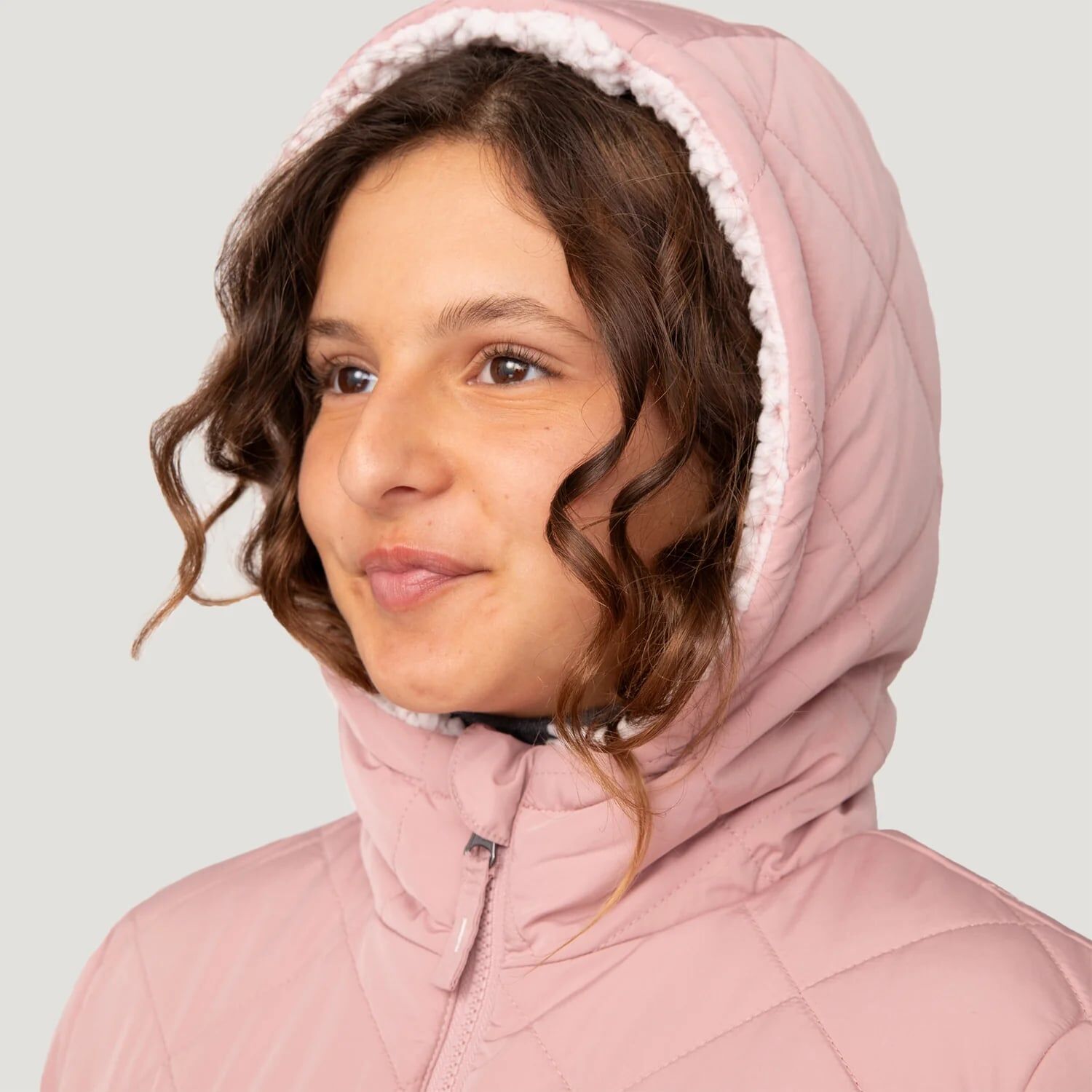 Free Country Girl's Stratus Lite Reversible Jacket in Cameo Pink