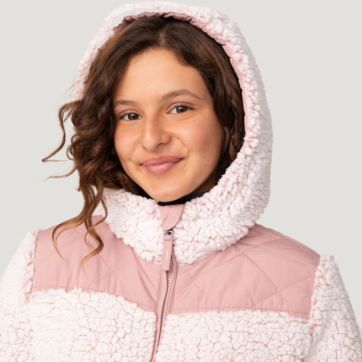 Free Country Girl's Stratus Lite Reversible Jacket in Cameo Pink