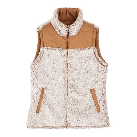 Free Country Women's Expedition Stratus Lite Reversible Vest in Camel