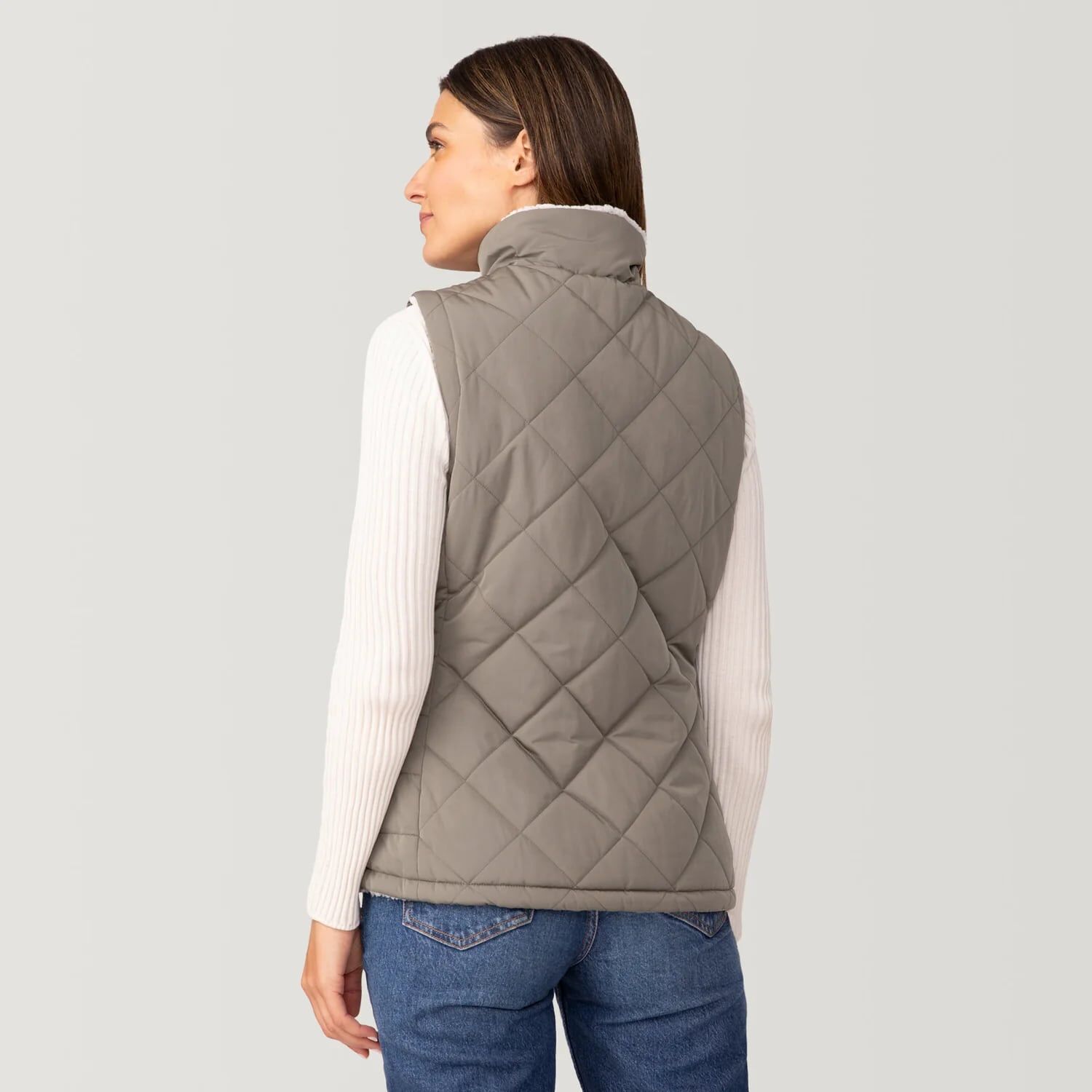 Free Country Women's Expedition Stratus Lite Reversible Vest in Vine