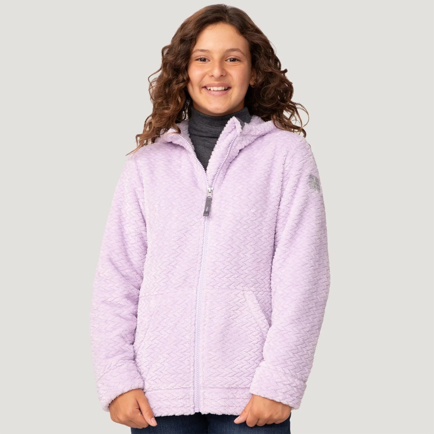 Free Country Girl's Braided Butter Pile Jacket in Lilac