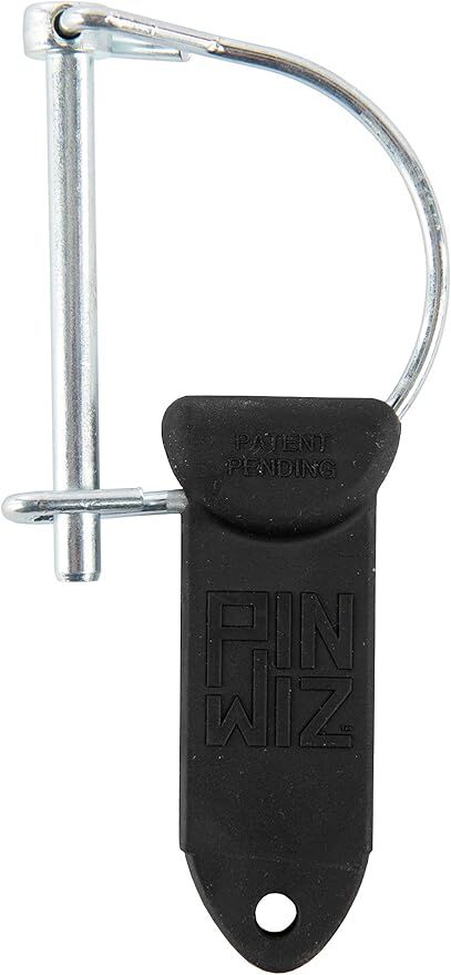 Pin Wiz Heavy-Duty Trailer Hitch Clips & Pins, 2-In D Pin, 1/4-In Diameter