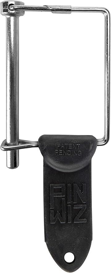 Pin Wiz Trailer Hitch Pins and Clips, 2-In Square Pin, 3/8-In diameter
