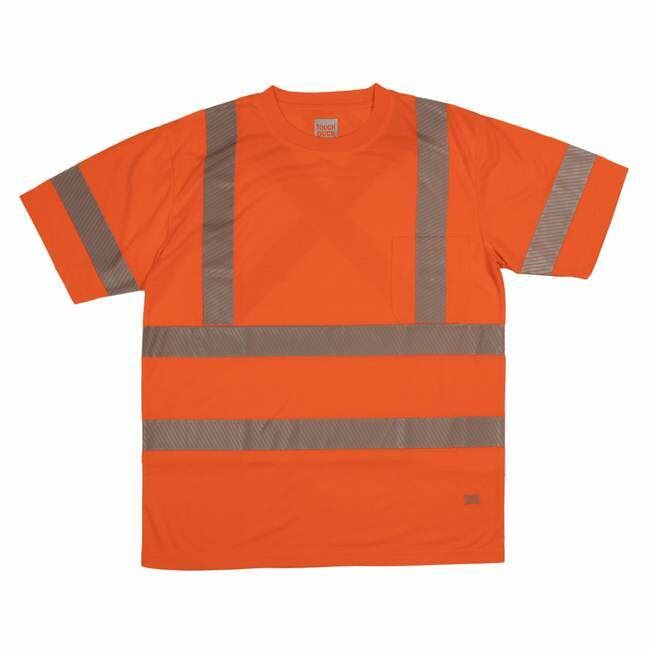Tough Duck Men's Polyester Jersey Short Sleeve Safety T-Shirt