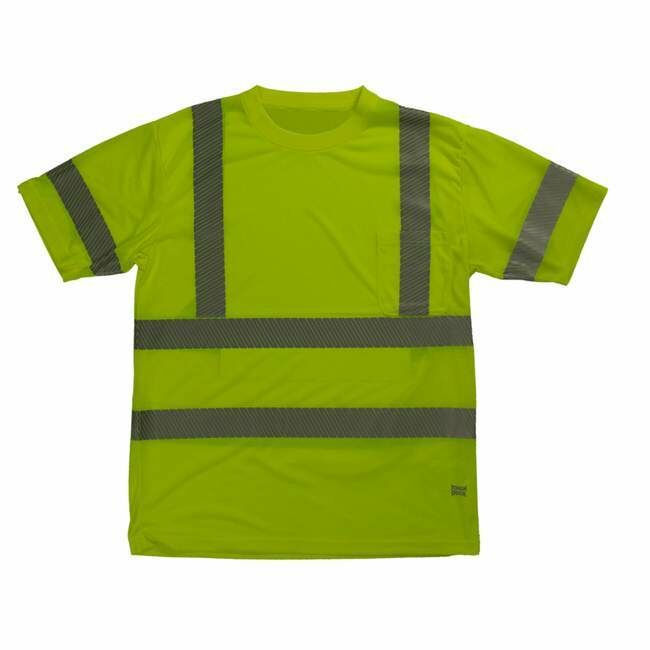 Tough Duck Men's Polyester Jersey Short Sleeve Safety T-Shirt