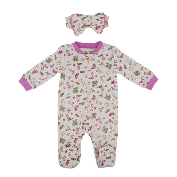 Wrangler Girl's Infant Cowgirl Coveralls