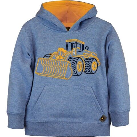 John Deere Boy's Stitched Loader Hoodie in Blue