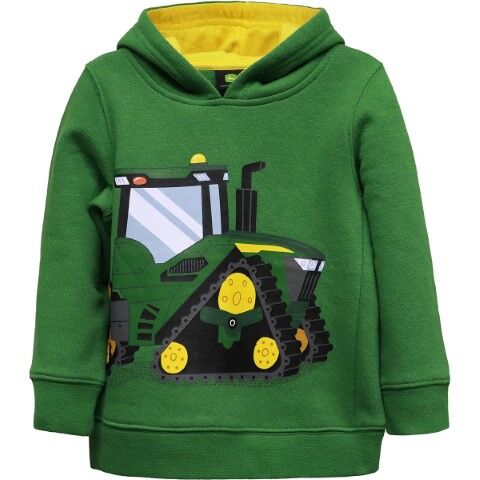John Deere Toddler's Crawler Tractor Hoodie in Green