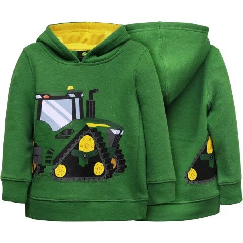 John Deere Toddler's Crawler Tractor Hoodie in Green