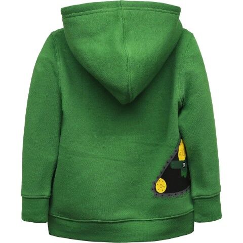 John Deere Toddler's Crawler Tractor Hoodie in Green