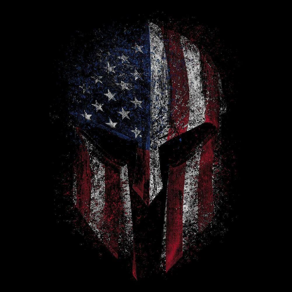 Grunt Style Kids' American Spartan Hoodie in Black