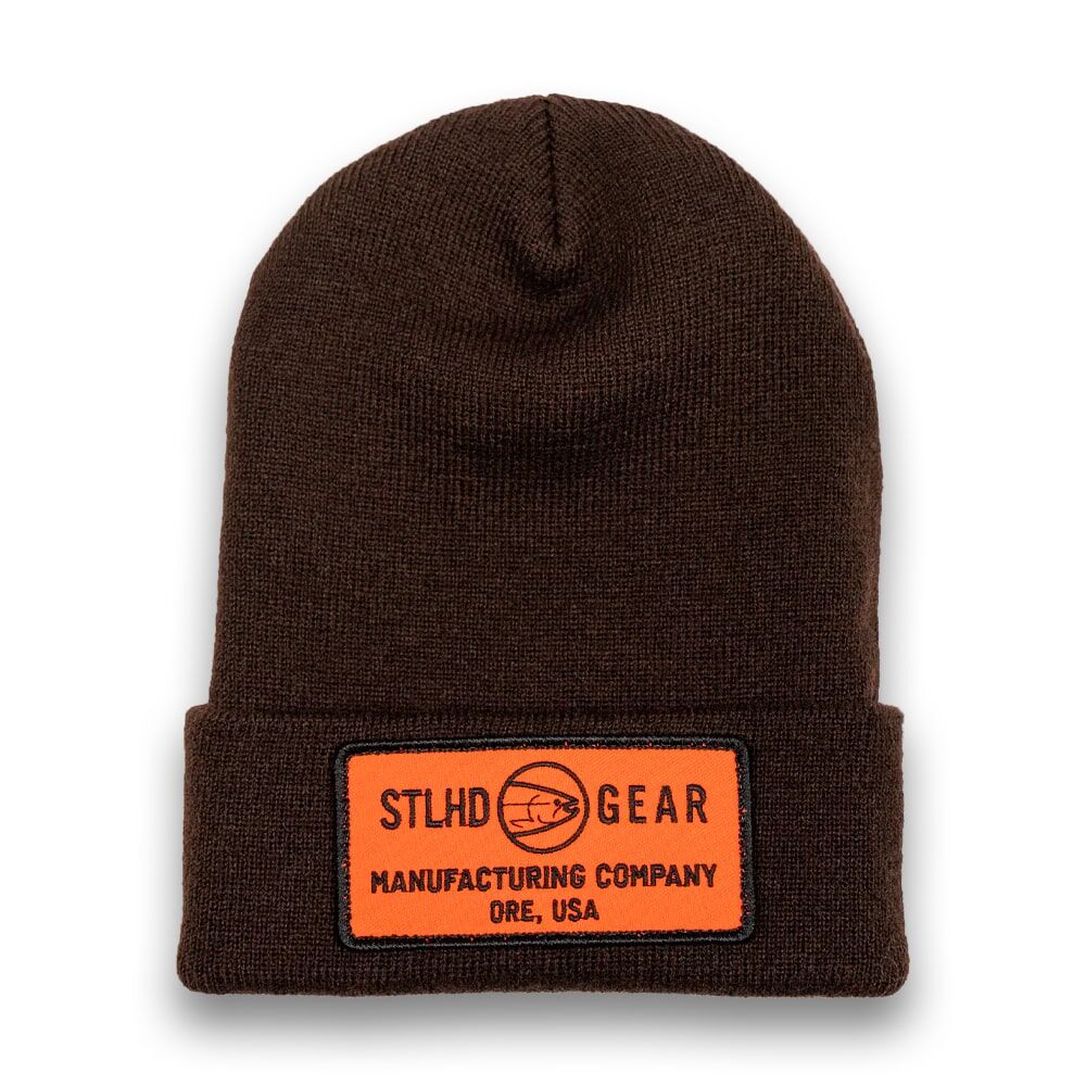 STLHD Men's Tradesman Knit Hat in Burgundy