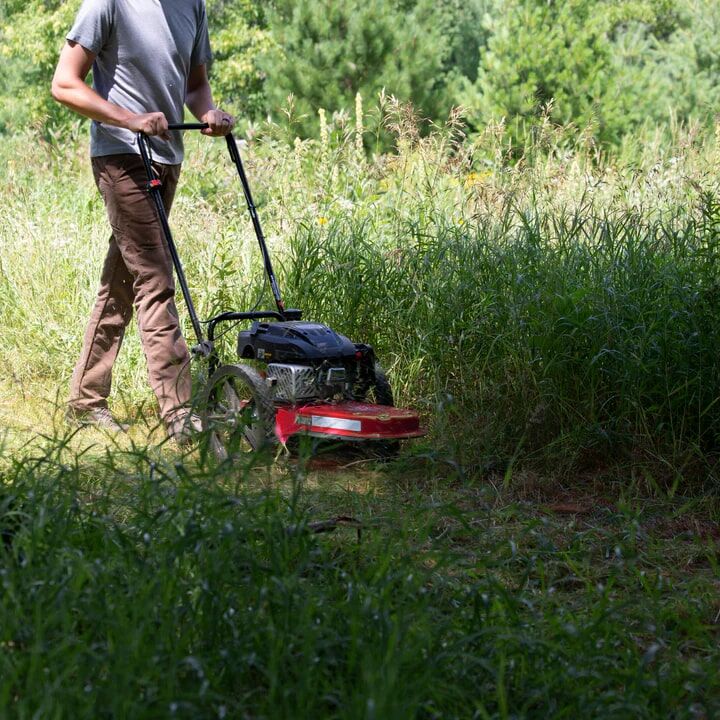 Earthquake 22-In Gas Walk Behind Push Trimmer Mower