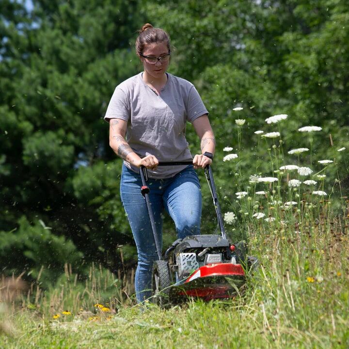 Earthquake 22-In Gas Walk Behind Push Trimmer Mower