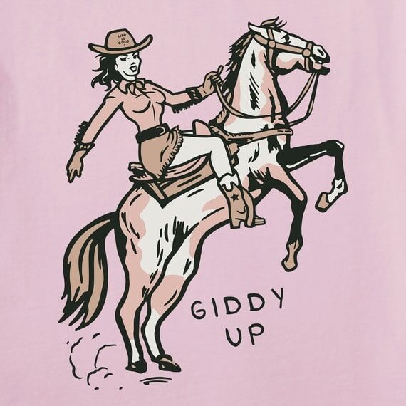Life Is Good Women's Giddy Up Crusher T-Shirt