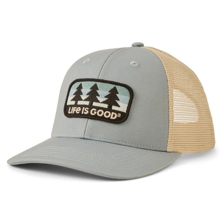 Life Is Good Men's Three Pine Patch Trucker Hat