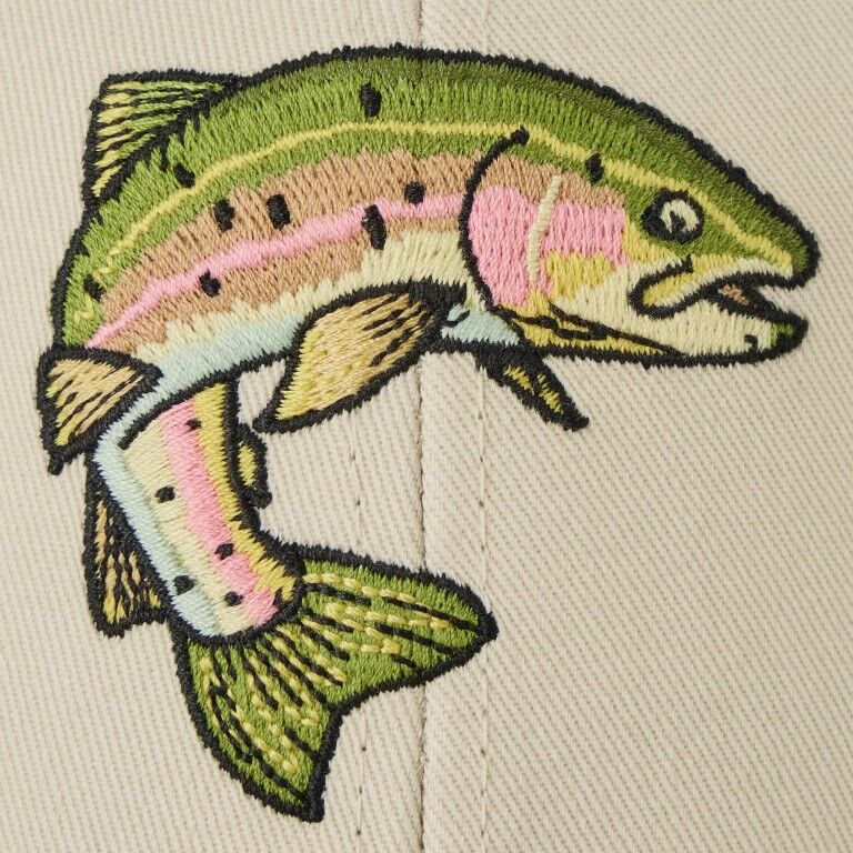 Life Is Good Men's Rainbow Trout Trucker Hat