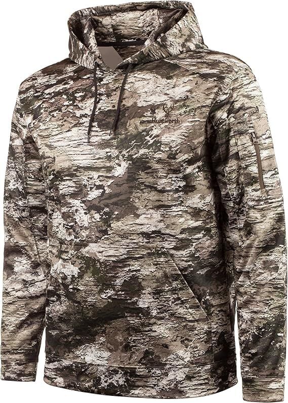 Huntworth Men's Midweight Mesh Lined Hunting Hoodie