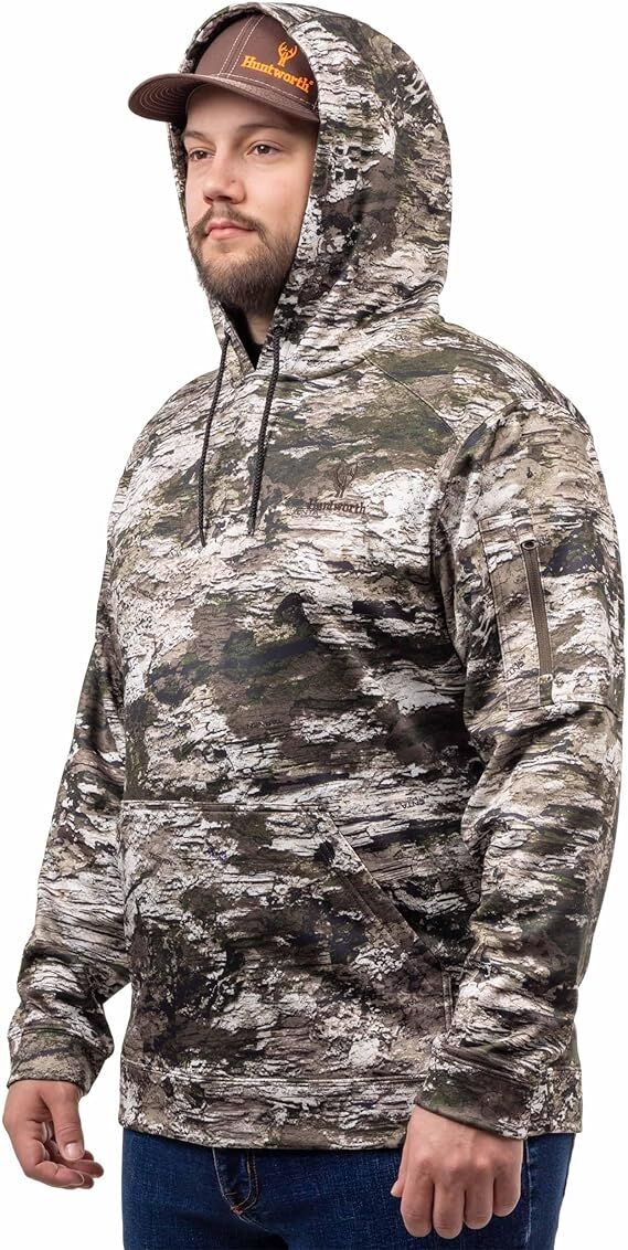 Huntworth Men's Midweight Mesh Lined Hunting Hoodie