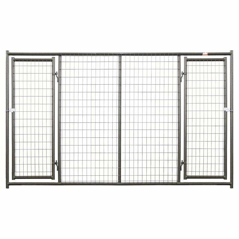 Behlen Country Gray Ruff Guard Kennel 2-Door Panel, 10-Ft x 6-Ft