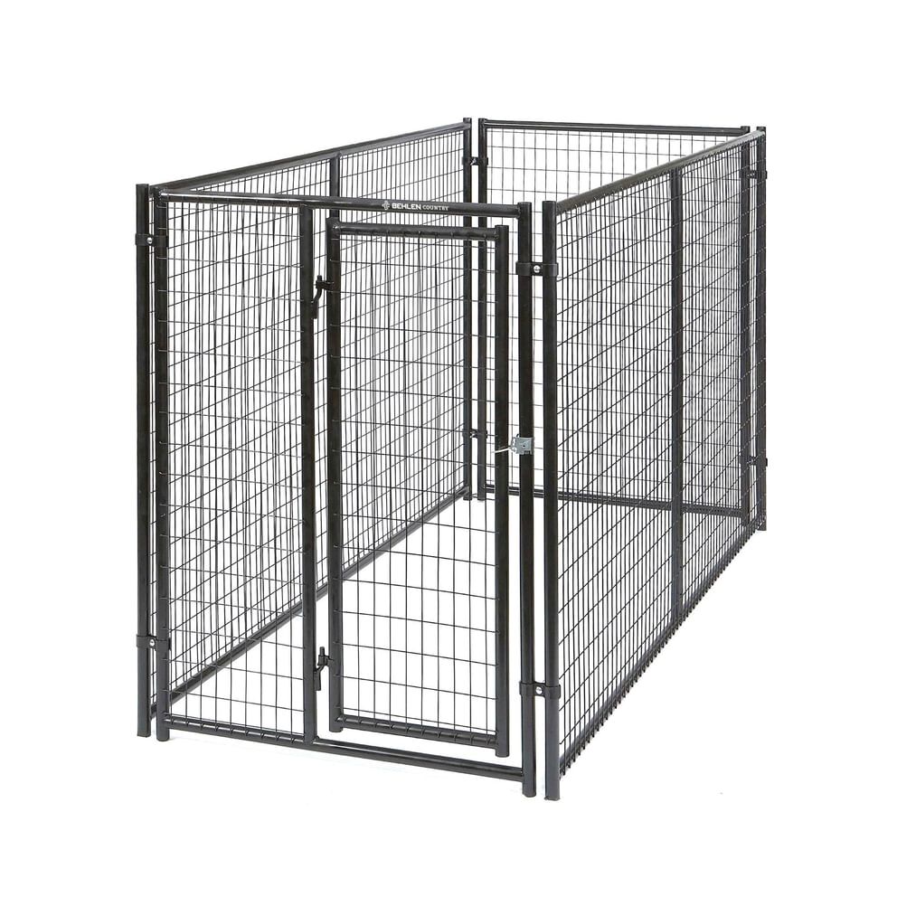 Behlen Country Gray Ruff Guard Complete Kennel, 5-Ft x 10-Ft x 6-Ft
