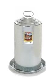 Miller Manufacturing Double Wall Metal Poultry Fount, 8-Gal