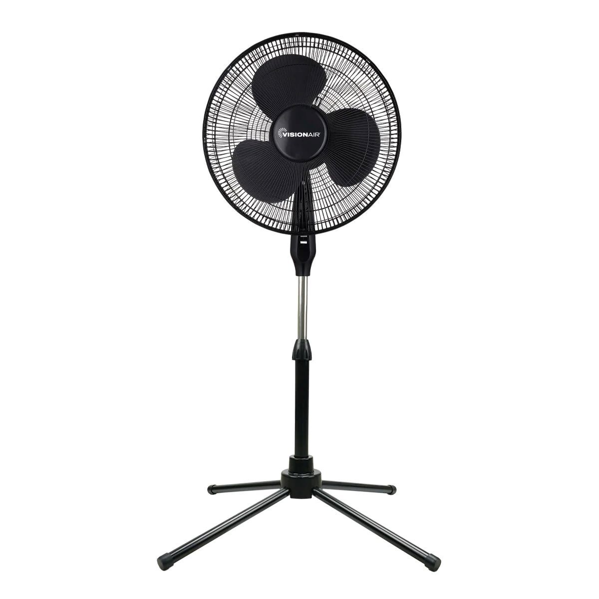 Visionair Black Oscillating Pedestal Fan, 16-In