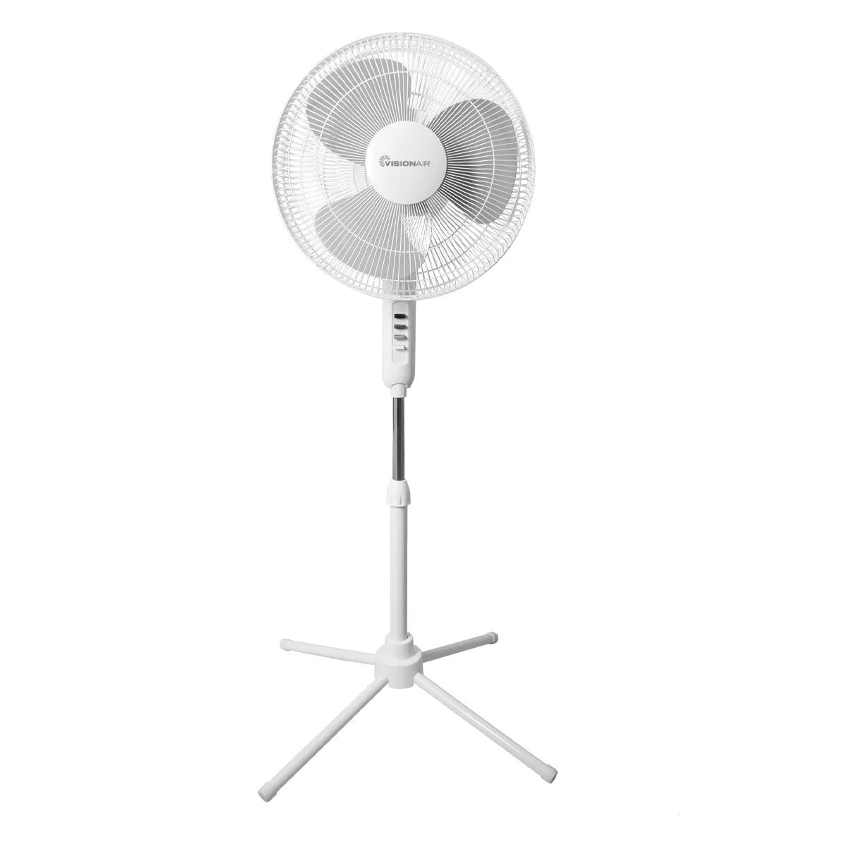 Visionair White Oscillating Pedestal Fan, 16-In