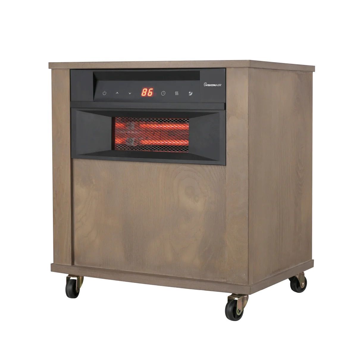 Visionair Digital 6 Tube Infrared Heater with Remote, 18-In, 1500/1000-Watts